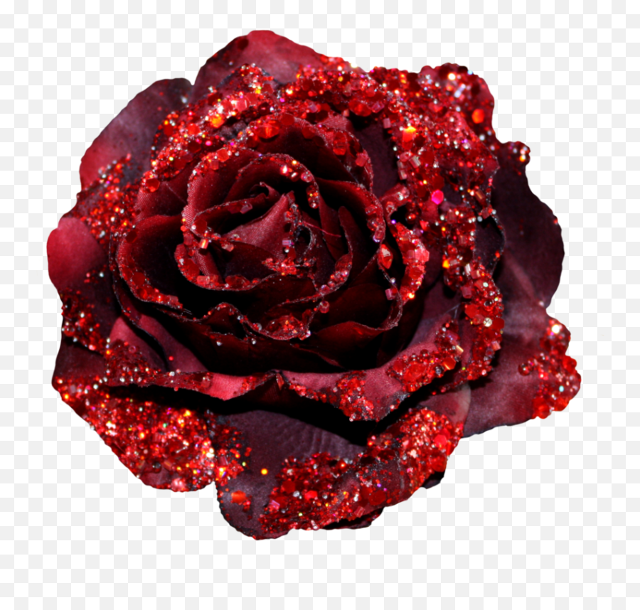 Clipart Roses Glitter Transparent - Rose Clipart Png Glitter,Red Glitter Png