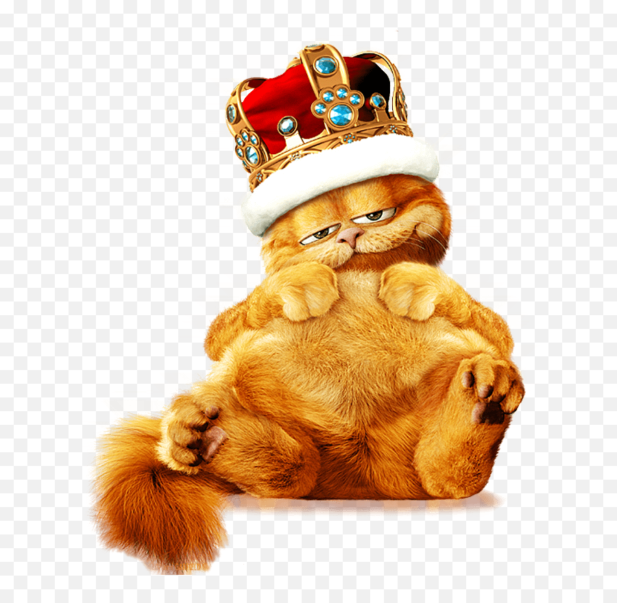Garfield King Transparent Png - Garfield Cat,King Png