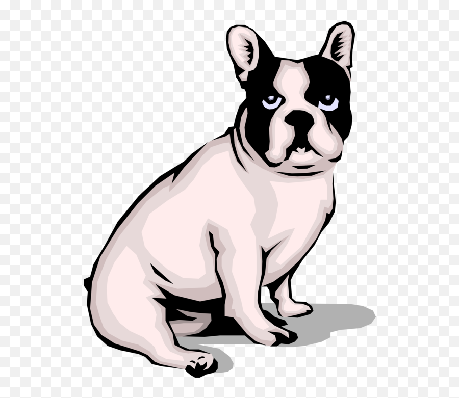 Vector Illustration Of French Bulldog - Dog Png,Bulldog Png