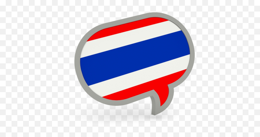 Speech Bubble Icon Illustration Of Flag Thailand - Thailand Flag Speech Bubble Png,Speech Buble Png