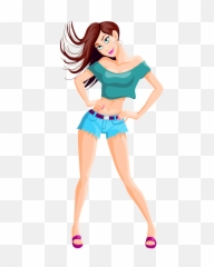 Sexy Girl Vector Png Image