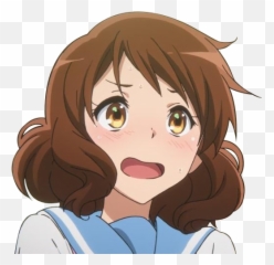 53814121 - u003eu003e Anime Shocked Face Transparent Full Size Blush png