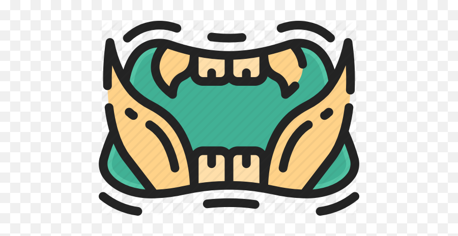Monster Halloween Evil Beast Mouth Teeth Icon - Beast Mouth Png,Monster Mouth Png