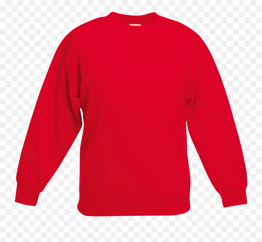 Sweatshirt - Red Long Sleeve Shirt Front And Back Hd Png Sweatshirt Red Front And Back,Sweatshirt Png