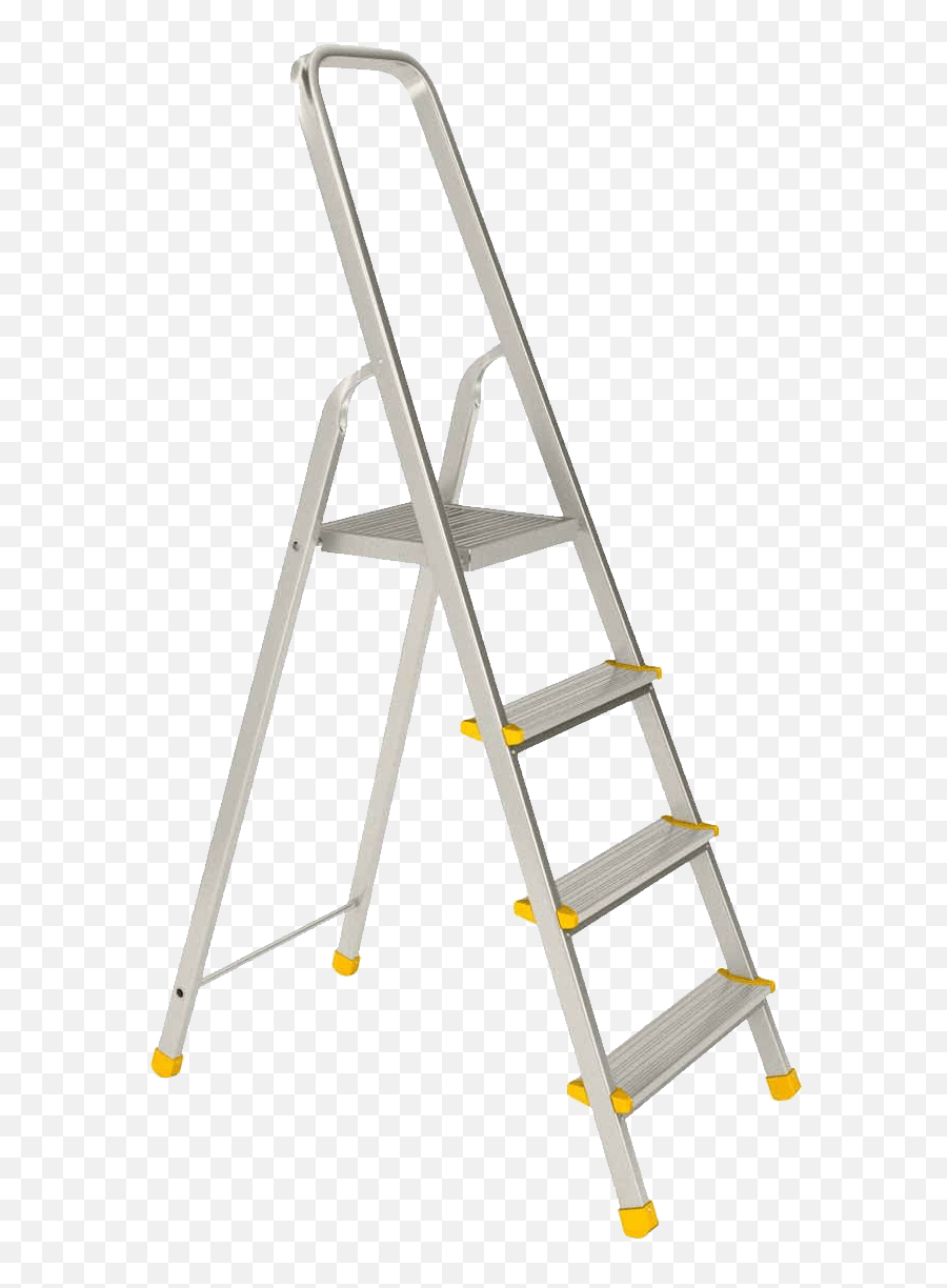 Double Aluminium Ladder Transparent Png - Step Ladder W Platform,Ladder Png