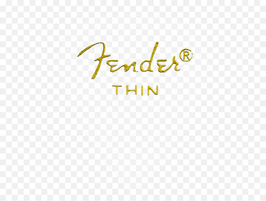 Fender Classic Celluloid Pickpack White Thin - Fender Png,Fender Logo Font
