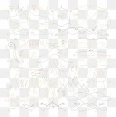 Download Hand Painted Decorative Line Vector Free - Lovely png