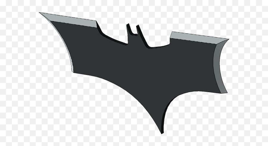 Batarang 3d Cad Model Library Grabcad - Horizontal Png,Batarang Png