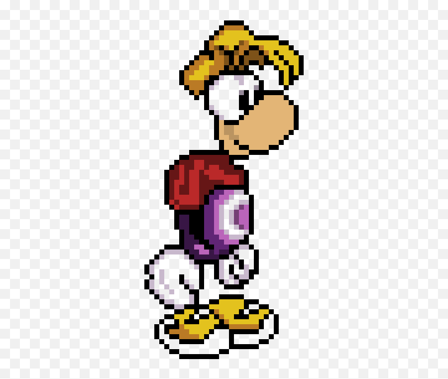 Rayman Pixel Art Maker - Pixel Rayman Png,Rayman Transparent