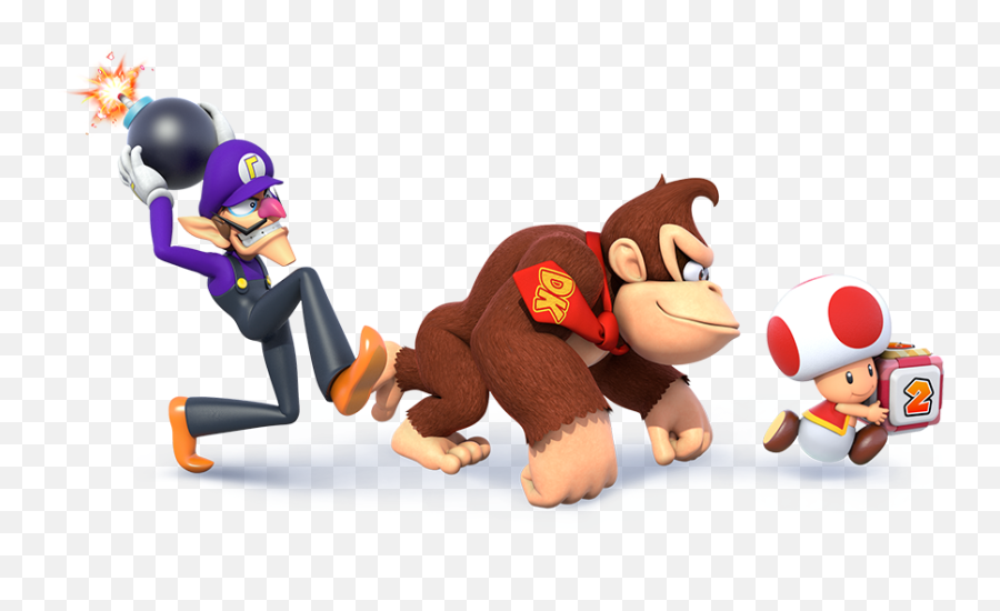 Download Waluigi Character Art - Donkey Kong Mario Party Star Rush Png,Waluigi Transparent