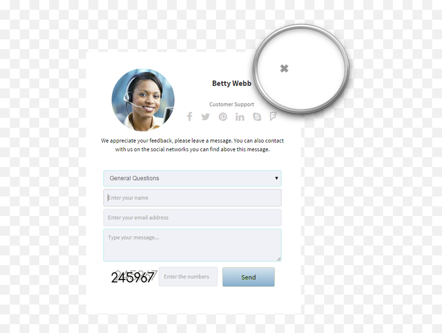 Wordpress Contact Form Displaycloseicon - Dot Png,Contact Center Icon