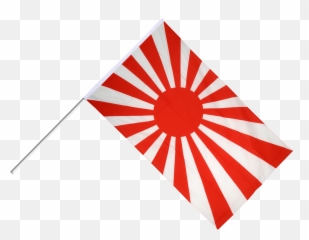 Japan War Hand Waving Flag - 1500x1124 Png Rising Sun