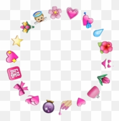 Emoji Aesthetic Heart Angel Sticker - Transparent Circle Png