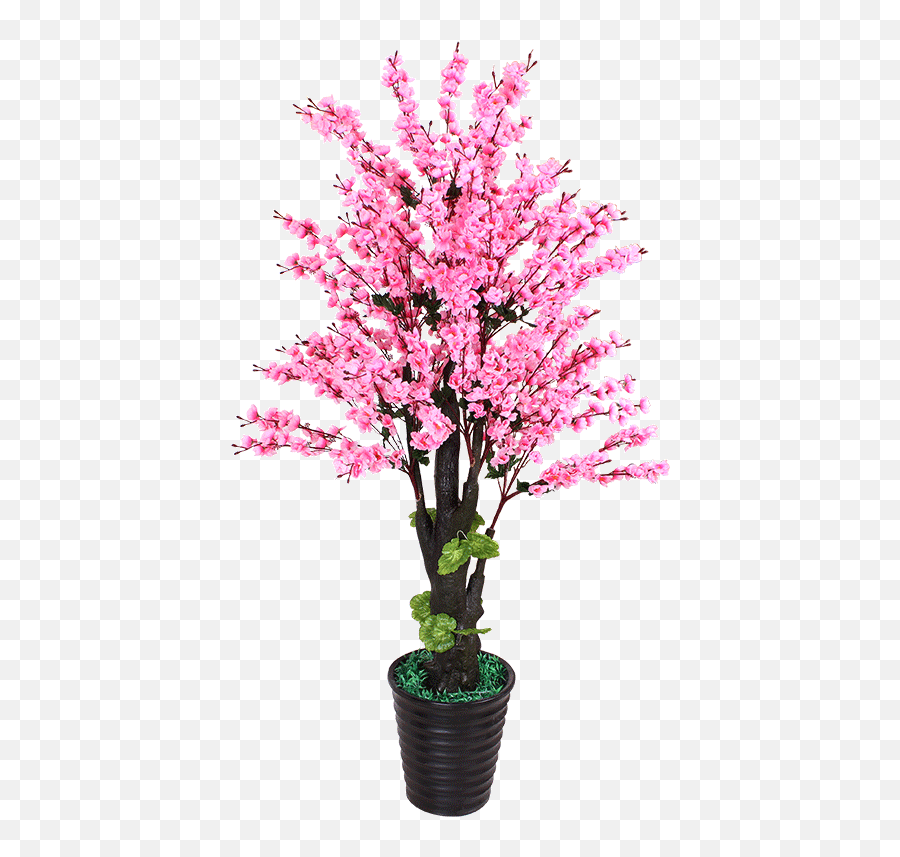 Fake Peach Flower Simulation Plant Floor Potted Tree - Tree With Flower Png,Bonsai Tree Png