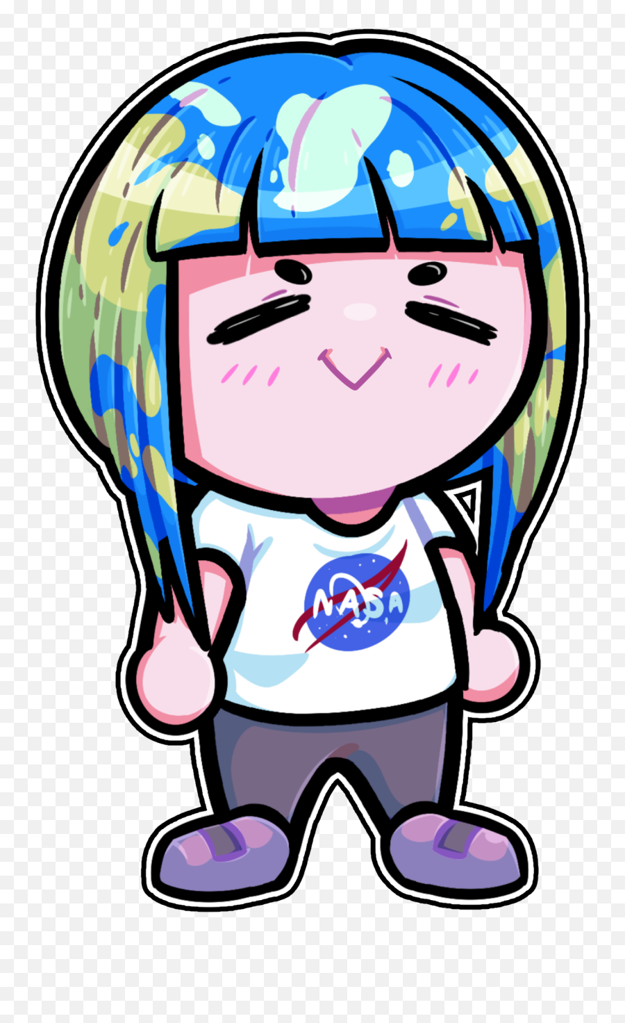 Earth - Chan Chibi Earthchan Know Your Meme Earth Chan Chibi Png,Earth Element Icon