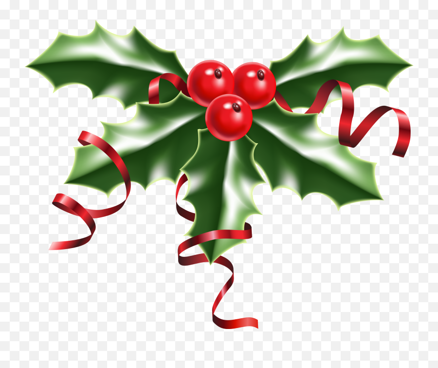 Holly Berries Clipart - Holly Berries Png,Christmas Holly Png