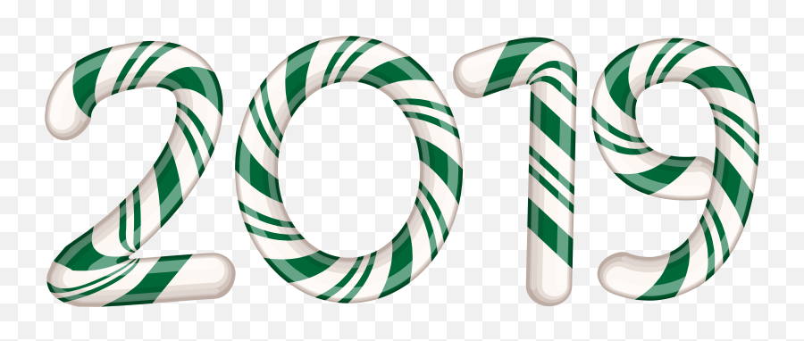 Clipart Candy Green Transparent Free - Candy Cane 2019 Png,Cane Png