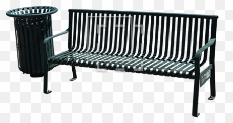Park Bench And Trash - Architectural Entourage Street Furniture Png,Park Bench Png