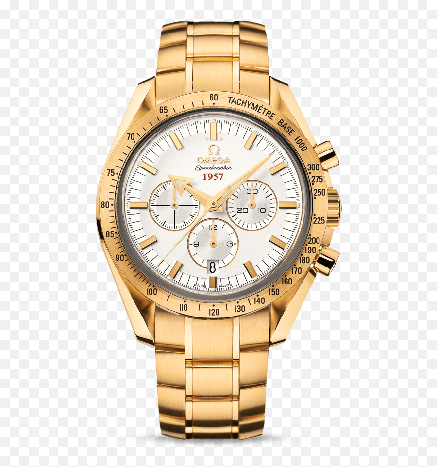 Broad Arrow Cou2011axial Chronograph 42 Mm - Omega Speedmaster Broad Arrow 1957 Gold Png,Gold Arrow Png