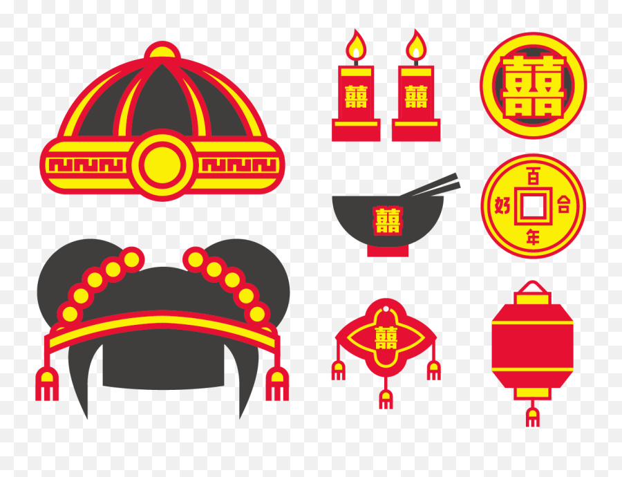 China Chinese Marriage Clip Art - Topi China Vector Png,Marriage Png