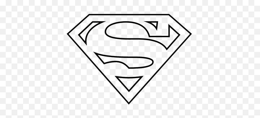 Superman Logo Clipart Black And White - Superman Logo Black And White Png,Superman Logo Hd