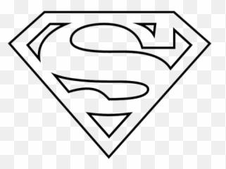 Superman Logo Clipart Black And White - png