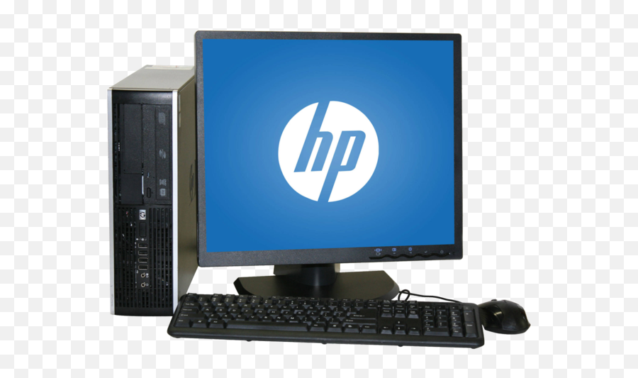 Download Hp 6300 Elite Pro Intel I3 Desktop Pc 19 Monitor - Hp Desktop Computer Png,Pc Transparent Background