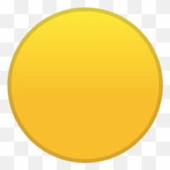 Yellow Circle Emoji - png