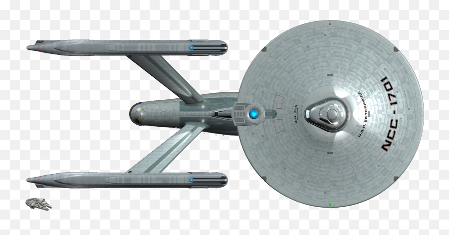 Uss Enterprise Vs The Millenium Falcon - Imgur Enterprise Vs Millennium Falcon Size Png,Millenium Falcon Png