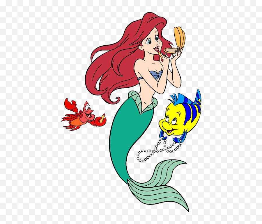50 Cliparts Little Mermaid Ariel Clipart 4570bookinfo - Sebastian Flounder Little Mermaid Png,Mermaid Transparent