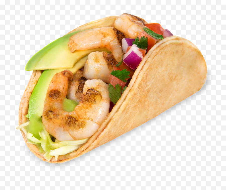 Baja Fresh Grilled Shrimp Taco - Baja Fresh Shrimp Taco Png,Tacos Png