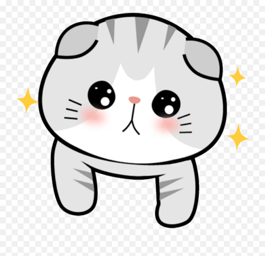Gato Chibi Kawaii Cute Sonrojo Blush - Cute Anime Cat Png,Anime Blush Png -  free transparent png images 
