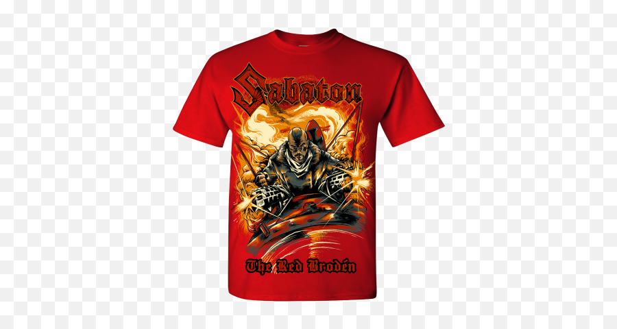 The Red Broden T - Shirt Sabaton Fan Art Png,Red Shirt Png