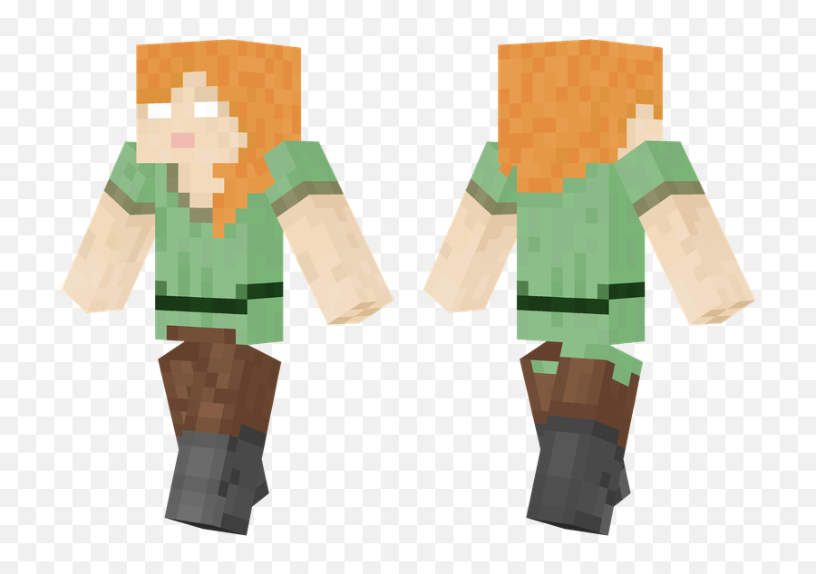 Herobrine Alex - Top Best Skins Minecraft Png,Herobrine Png