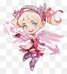 Overwatch Pink Mercy Sprays Transparent - png