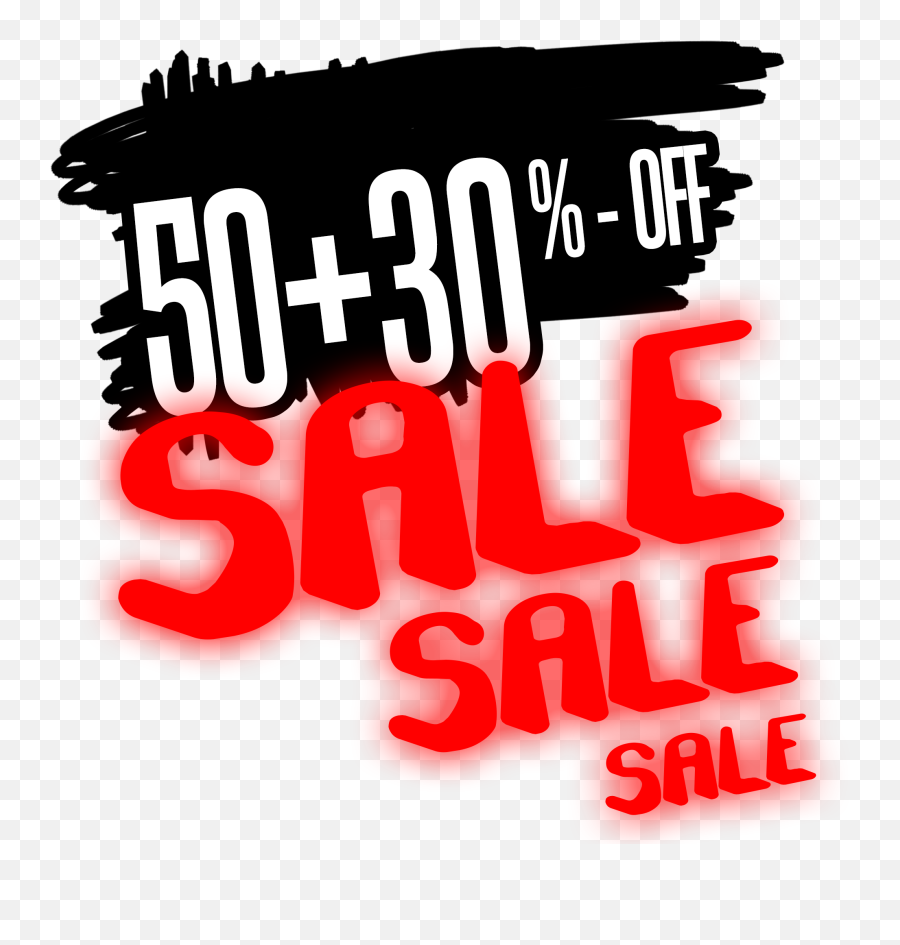 Glow 50 Plus 30 Percent Off Png Image - Poster,Red Glow Png