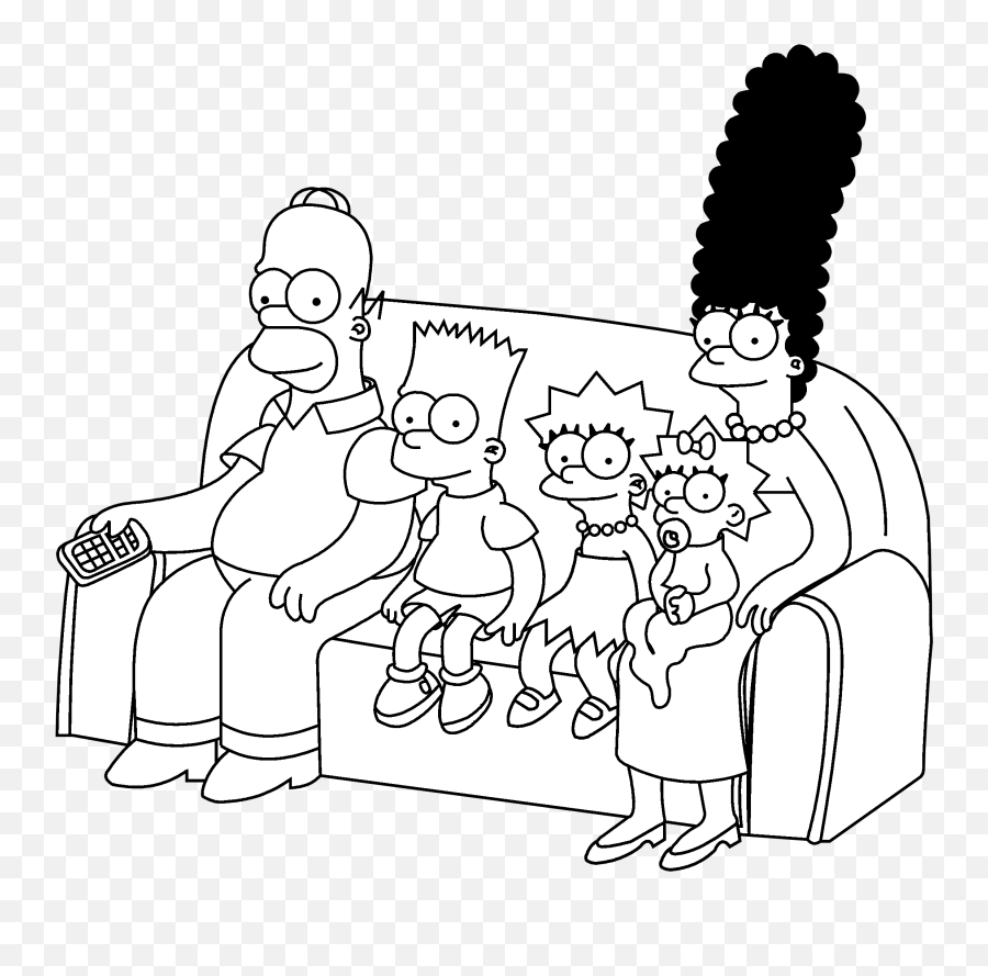 The Simpsons Logo Png - Simpsons On The Couch,Simpsons Logo Png