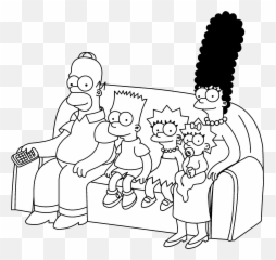 The Simpsons Logo Png - Simpsons On The Couch,Simpsons Logo Png