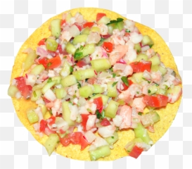 A Delicious Handmade Shrimp Salad - Israeli Salad Png,Ceviche Png