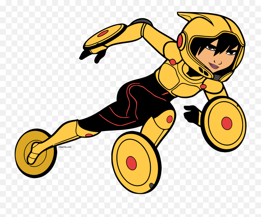 Gogo Tomago Run Png Clipart - Big Hero 6 Gogo Tomago Coloring,Run Png