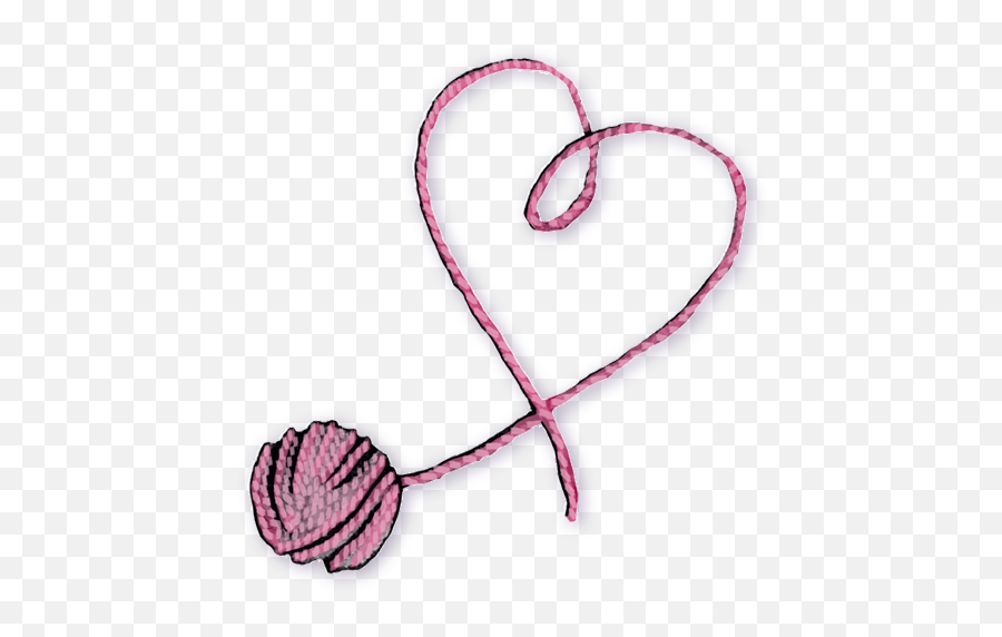 Transparent Png - Heart Yarn Png,Ball Of Yarn Png