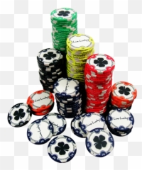 Download Hd Black Clover Poker Chips - Gambling Transparent Casino Token png