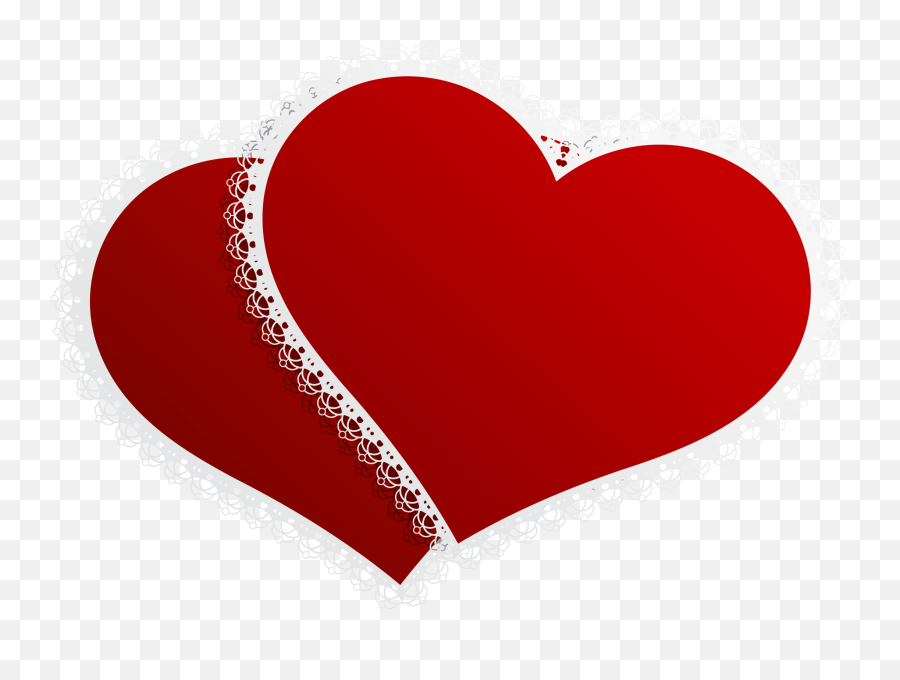 Wedding Heart Design Clipart Png - Double Hearts Png,Heart Design Png