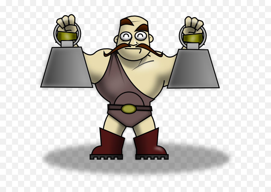 Strong Man Clipart - Strongman Cartoon No Background Png,Strong Man Png