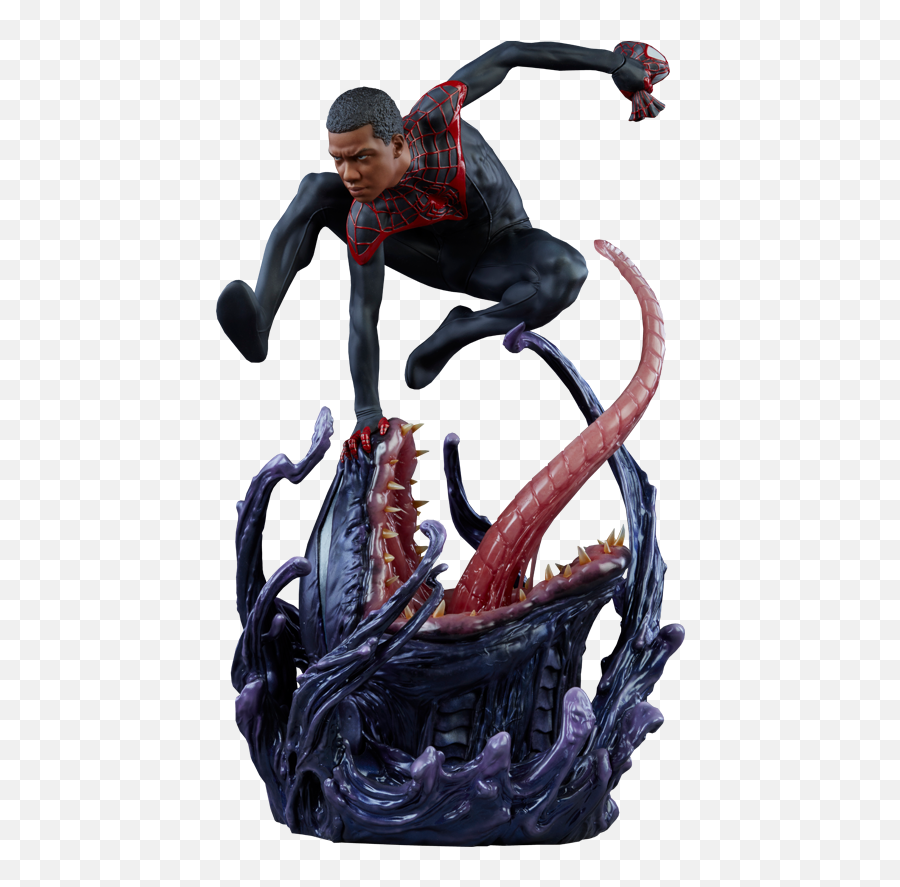 Marvel Premium Figure Spider - Miles Morales Mini Statue Png,Miles Morales Png