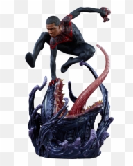 Marvel Premium Figure Spider - Miles Morales Mini Statue Png,Miles Morales Png