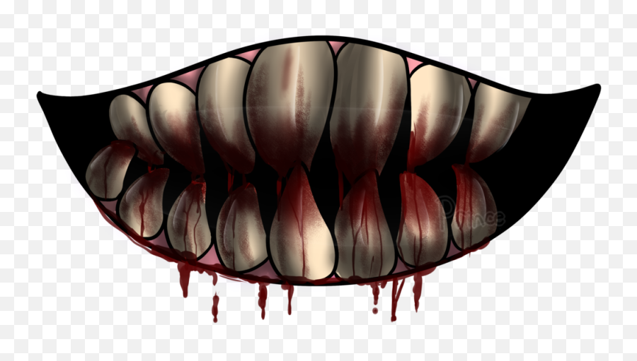 Download Clipart Bloody Frames Illustrations - Blood Mouth Dibujo De Amor De Demonios Png,Blood Transparent Background