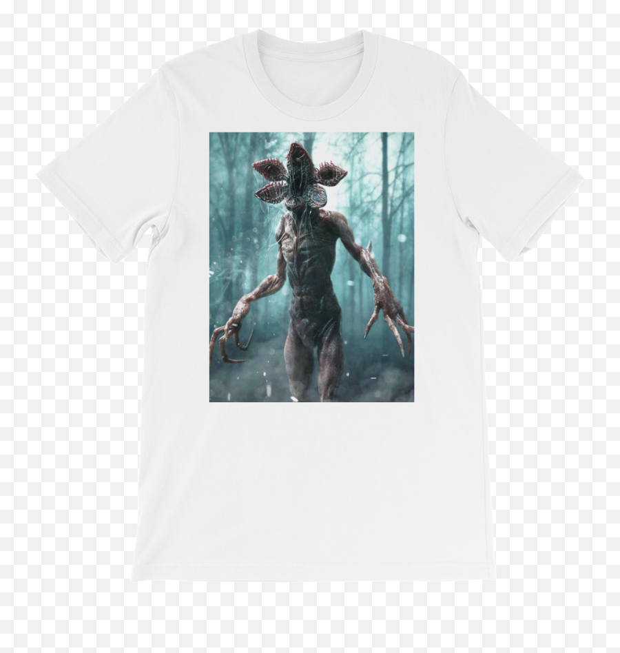 Demogorgon Tee Black Or White Threadstarz - Monster In The Upside Down Png,Demogorgon Png