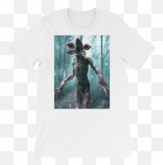 Demogorgon Tee Black Or White Threadstarz - Monster In The Upside Down Png,Demogorgon Png