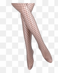 See Through Hollow Out Fishnet Tights - png